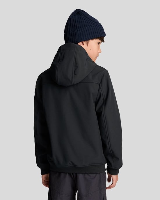 Lyle & Scott jongens softshell capuchonjack - zwart - Image 3