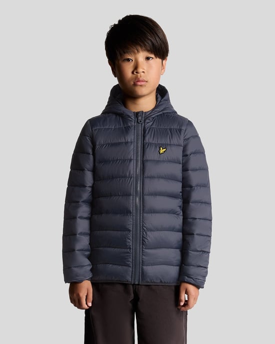Lyle & Scott jongens lichtgewicht gewatteerde jas - marineblauw - Image 1