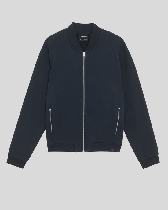 Lyle & Scott Half Raglan Mouw Jersey Bomber - Marineblauw - Image 5