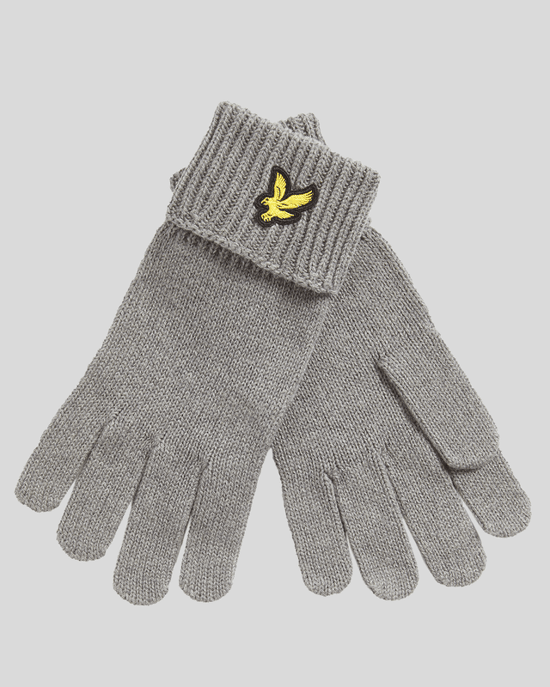 Lyle & Scott Merinowol Blend Handschoenen - Grijs - Image 1