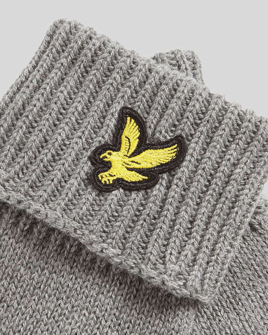Lyle & Scott Merinowol Blend Handschoenen - Grijs - Image 2