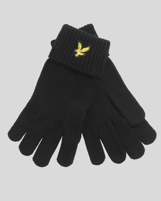 Lyle & Scott Merinowol Blend Handschoenen - Zwart - Image 1