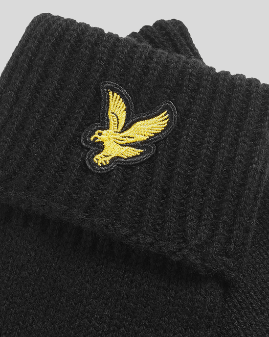 Lyle & Scott Merinowol Blend Handschoenen - Zwart - Image 2