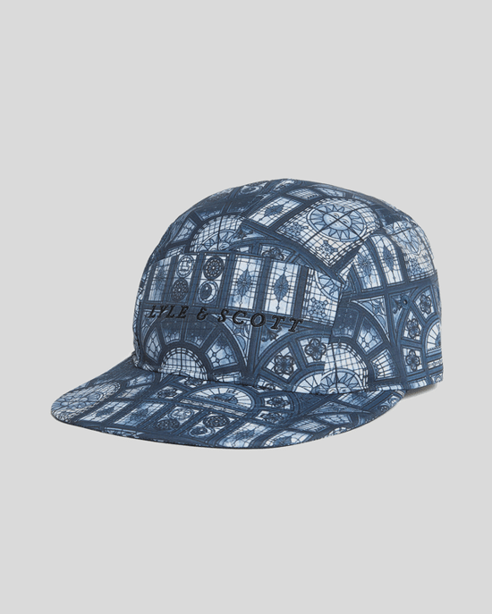 Lyle & Scott Baseballpet met glas-in-loodprint - Marineblauw - Image 1