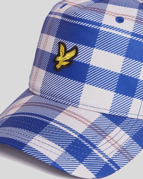 Lyle & Scott Tartan Check Baseballpet - Blauw - Image 3