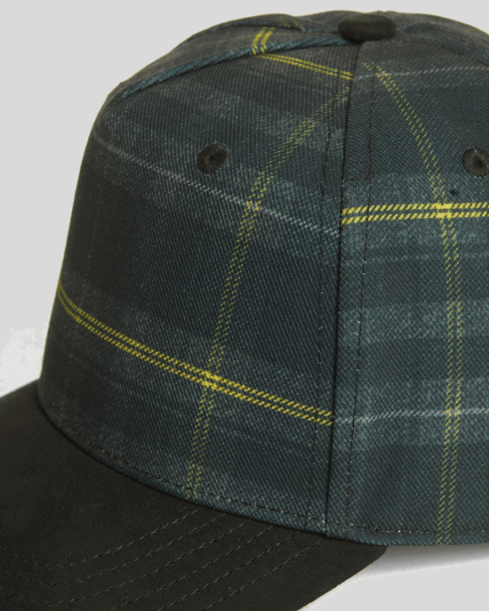 Lyle & Scott Contrast Tartan Check Baseballpet - Zwart - Image 3