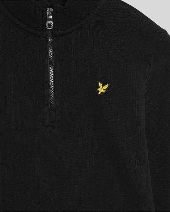 Lyle & Scott Jongens 1/4 Rits Trui - Zwart - Image 3