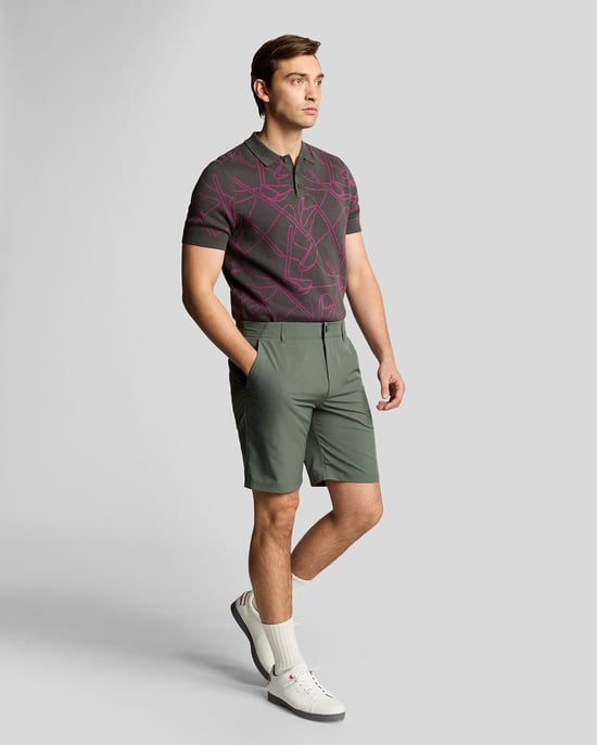 Lyle & Scott Golf 5 Pocket Short - Groen - Image 2