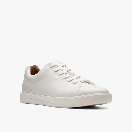 Un Costa Kant Wit Leren Sneakers - Image 3
