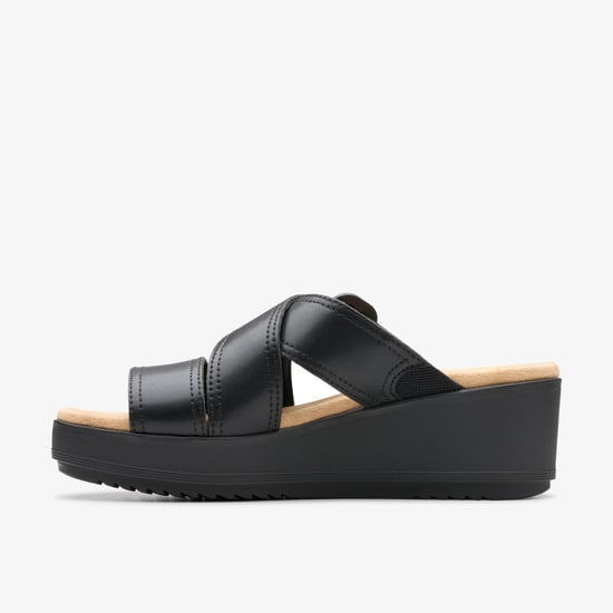 Wrenly Jane Zwarte Leren Sandalen - Image 2