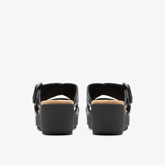 Wrenly Jane Zwarte Leren Sandalen - Image 5