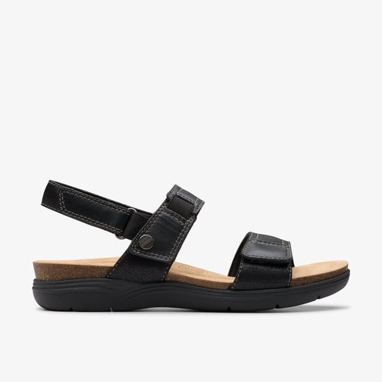April Clover Zwarte Combi Sandalen - Image 1