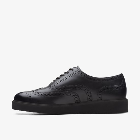 Glickly Brogue 2 Zwarte Leren Schoenen - Image 2