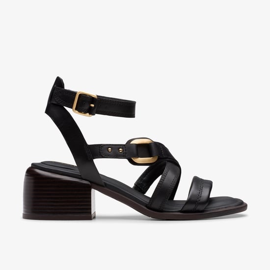 Morwyn Band Sandalen van Zwart Leer - Image 1