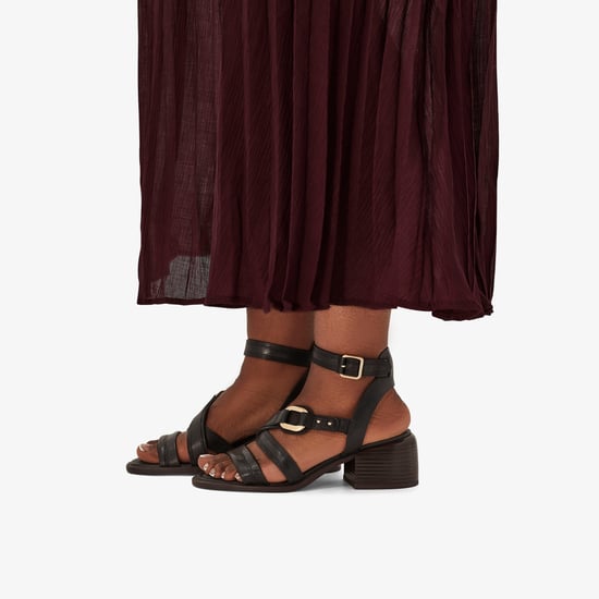 Morwyn Band Sandalen van Zwart Leer - Image 2