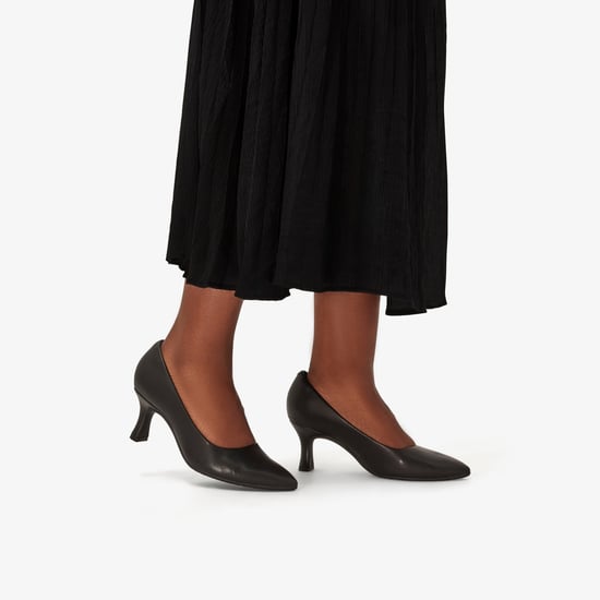 Kataleyna Gem Zwarte Leren Schoenen - Image 2