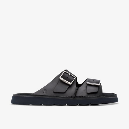 Solsbury Strap Zwarte Leren Sandalen - Image 1