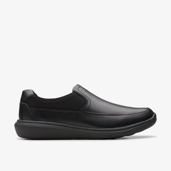 Watchet Stap Zwarte Leren Schoenen - Image 1