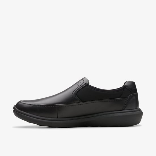 Watchet Stap Zwarte Leren Schoenen - Image 2