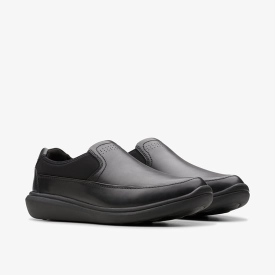 Watchet Stap Zwarte Leren Schoenen - Image 4