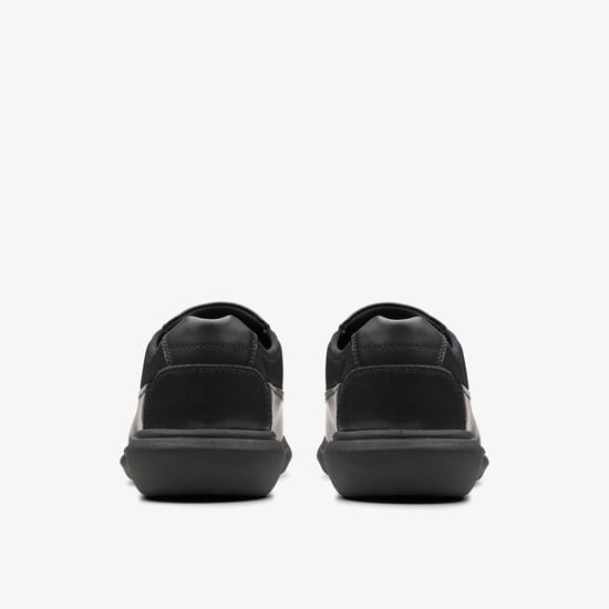 Watchet Stap Zwarte Leren Schoenen - Image 5