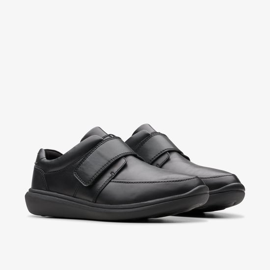 Watchet Strap Zwarte Leren Schoenen - Image 4