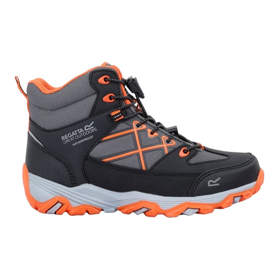 Regatta Kinderen/Kinderen Samaris III Wandelschoenen (Zwart/Blauw Oranje) - Image 1