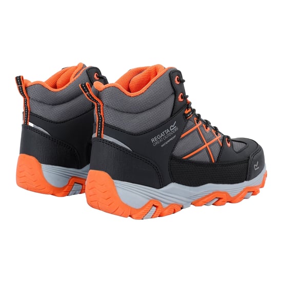 Regatta Kinderen/Kinderen Samaris III Wandelschoenen (Zwart/Blauw Oranje) - Image 2