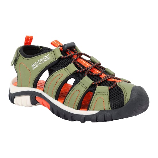 Regatta Kinderen/Kinderen Westshore Sandalen (Nefrietgroen/Tango) - Image 4