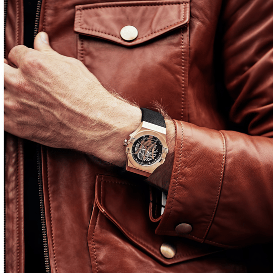 Maserati R8821108025 Automatische Skeleton Wijzerplaat Herenhorloge in Roségoud en Zwart - Image 5