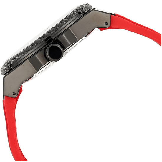Guess W1049G6 Stijlvolle Rode Siliconen Herenhorloge - Image 2