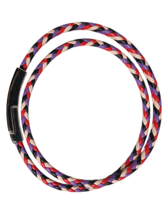 Gevlochten Lederen Armband met Magnetische Sluiting - Image 3