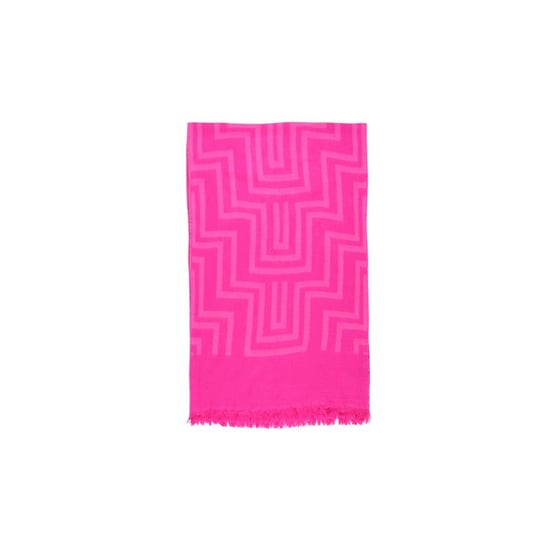 Roze Geometrisch Patroon Sjaal - Image 2