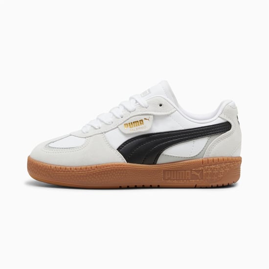 Puma Palermo Moda Leren Dames Sneakers Grijs/Zwart - Image 2