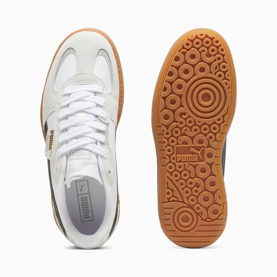 Puma Palermo Moda Leren Dames Sneakers Grijs/Zwart - Image 5
