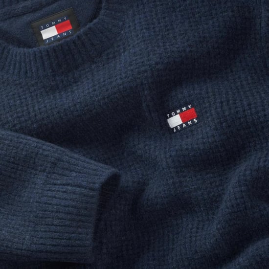Tommy Jeans Sweaters Waffle Sweater Blauw - Image 2