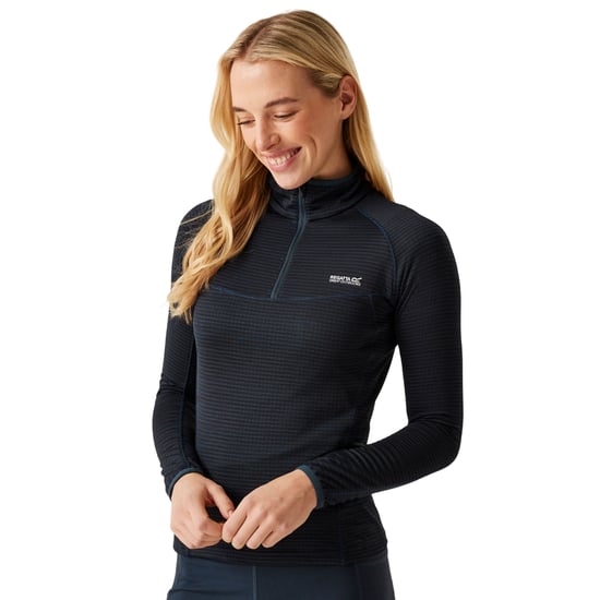 Regatta Dames/Dames Yonder II Half Zip Fleece Top (Marine) - Image 3