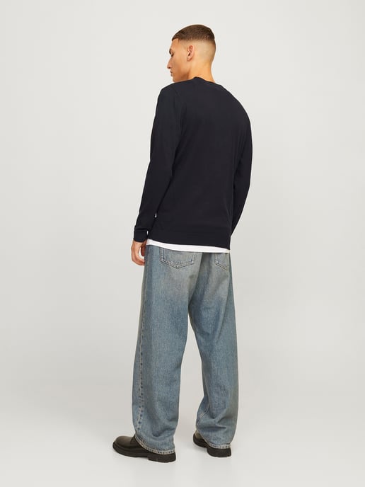 Jack & Jones Vest Emil Knit Button Cardigan Zwart - Image 3
