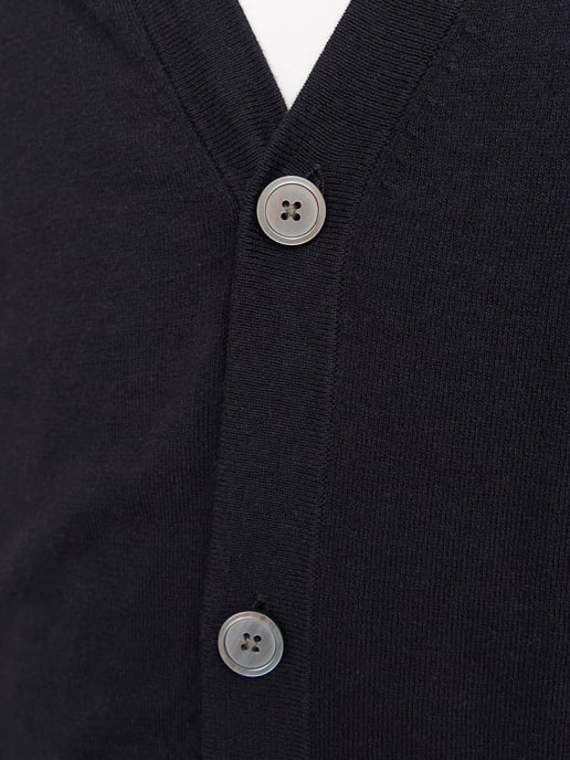 Jack & Jones Vest Emil Knit Button Cardigan Zwart - Image 4