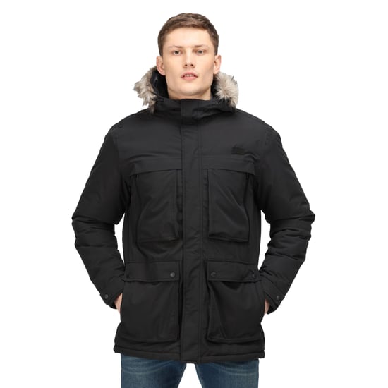 Regatta Volter waterdichte geïsoleerde parka voor heren (Zwart) - Image 1
