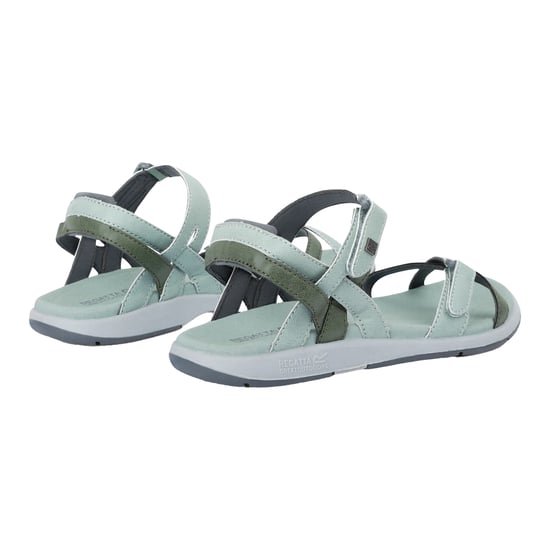Regatta Grote Buiten Vrouwen/Dames Lady Santa Cruz Open Teen Sandalen (Gletsjergroen/Vierbladige klaver) - Image 2