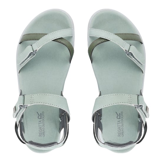 Regatta Grote Buiten Vrouwen/Dames Lady Santa Cruz Open Teen Sandalen (Gletsjergroen/Vierbladige klaver) - Image 5