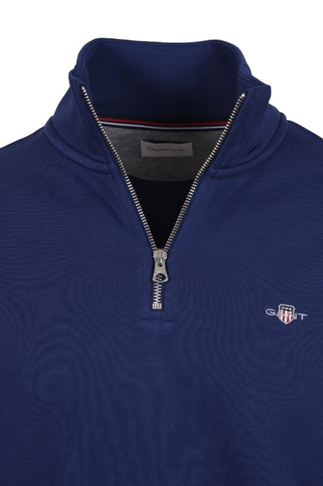 Gant Reg Shield Half Zip Sweatshirt Persian Blue - Image 2