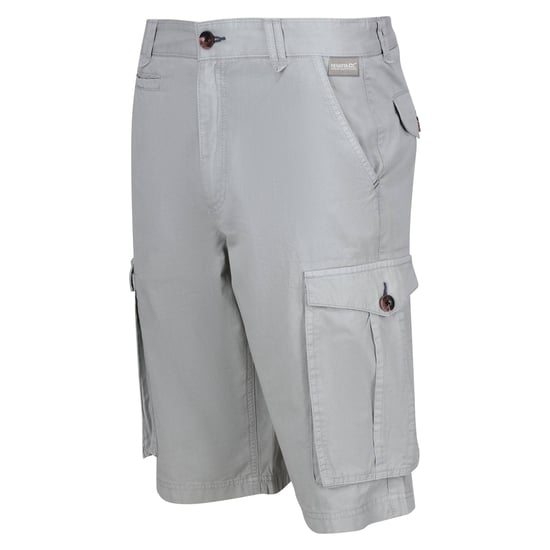Regatta Herenhorebay Vintage Cargo Shorts (Zilvergrijs) - Image 3