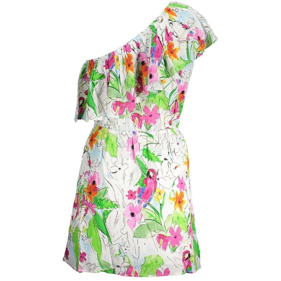 Floral Papegaai Mini Jurk Relaxed Fit - Image 2