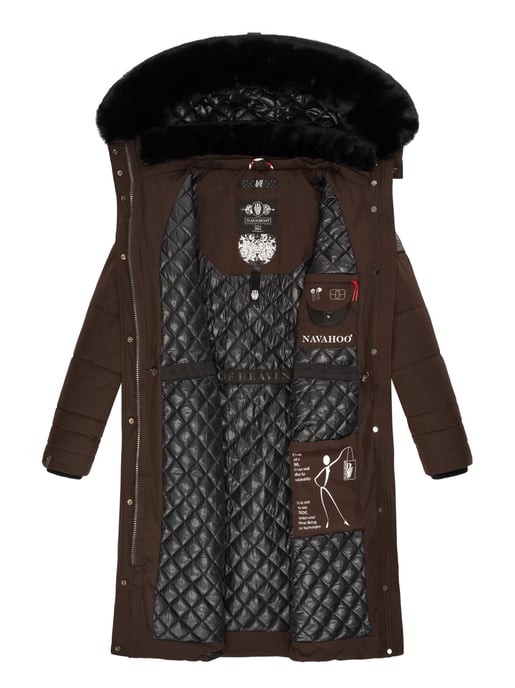 Navahoo Dames Winterjas Fahmiyaa – Lang, Warm & Functioneel met Capuchon - Image 6