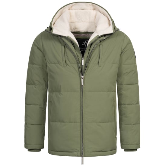 Alessandro Salvarini Heren Winter Gewatteerde Jas AS-457 – 2in1 Met Uitneembare Teddyfleece & Dubbele Capuchon - Image 2