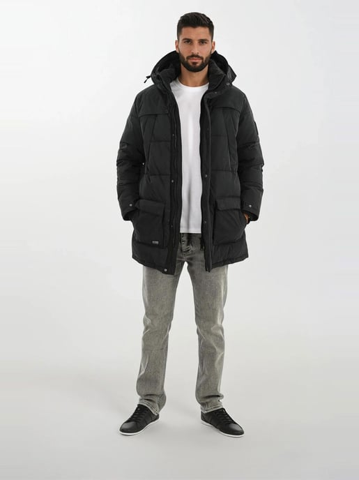 Alessandro Salvarini Heren Winterjas AS-458 – Klassieke Parka Met Fleecevoering & Afneembare Capuchon - Image 6