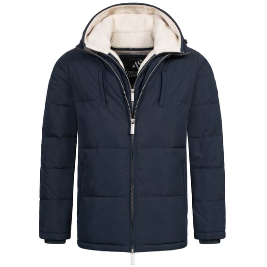 Alessandro Salvarini Heren Winter Gewatteerde Jas AS-457 – 2in1 Met Uitneembare Teddyfleece & Dubbele Capuchon - Image 2