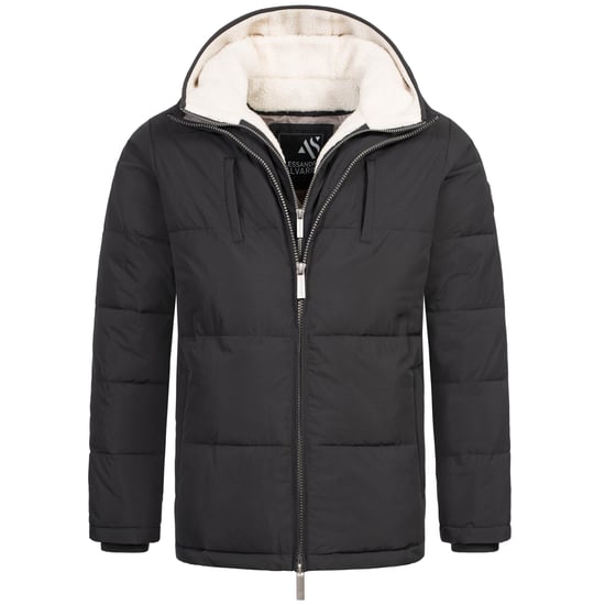 Alessandro Salvarini Heren Winter Gewatteerde Jas AS-457 – 2in1 Met Uitneembare Teddyfleece & Dubbele Capuchon - Image 2